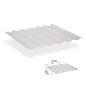 Waterdicht harmonicadoek 2.9x3.0 incl. bevestigingsset