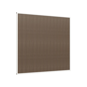 Orion composietwand wit/teak