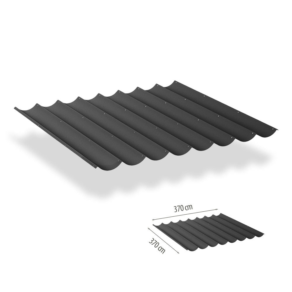 Shadow Comfort harmonicadoek 3.7x3.7 incl. bevestigingsset - Zwart