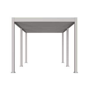 Orion comfort 300 x 530 overkapping sand achteraanzicht met witte achtergrond