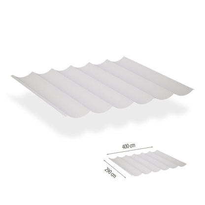 Waterdicht harmonicadoek 2,9x4,0 incl. bevestigingsset