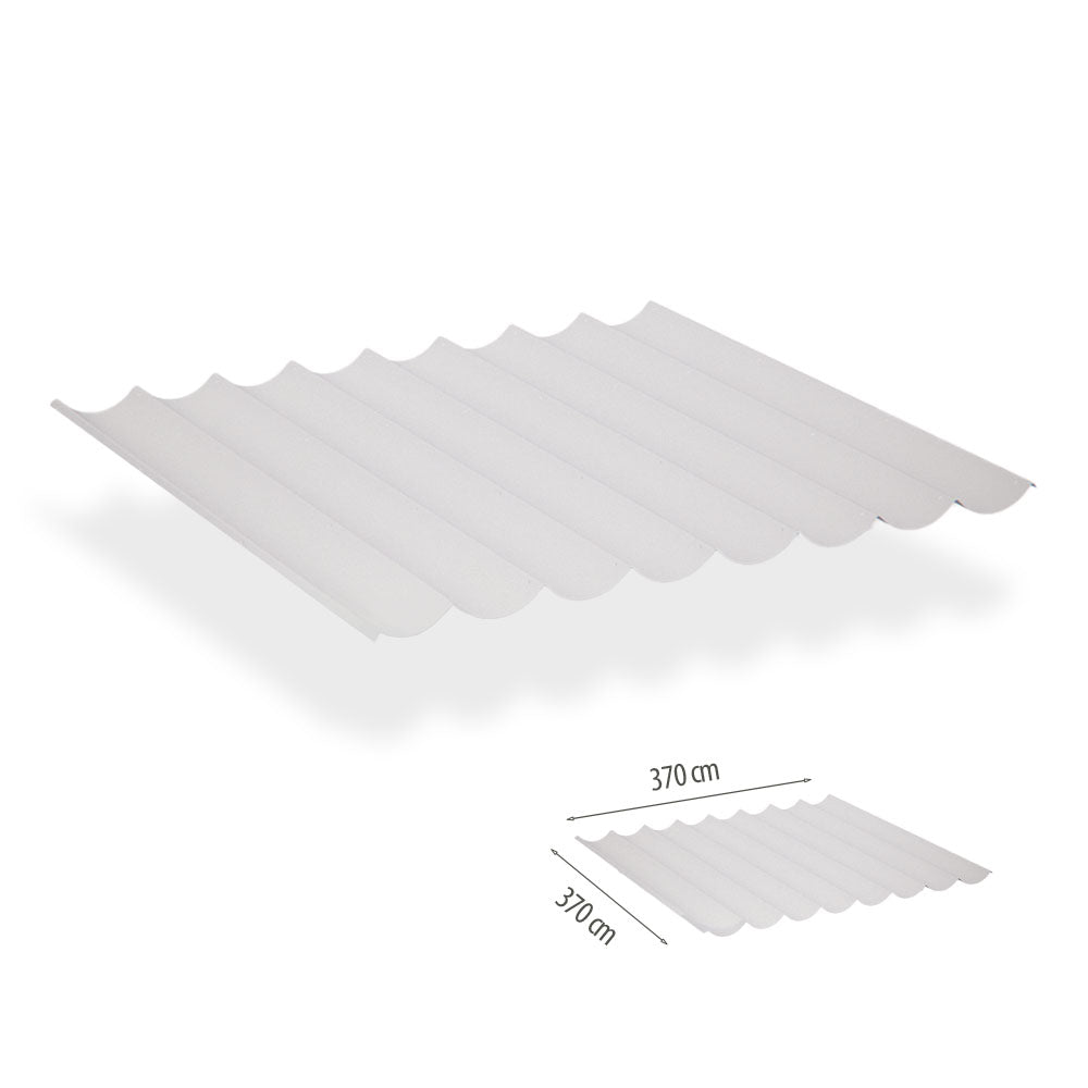 Waterdicht harmonicadoek 3.7x3.7 incl. bevestigingsset