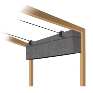 Voorbeeld van een dichte beschermhoes voor harmonicadoeken