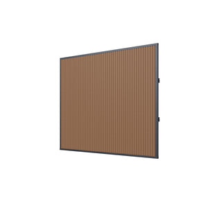 Orion composietwand antraciet/teak