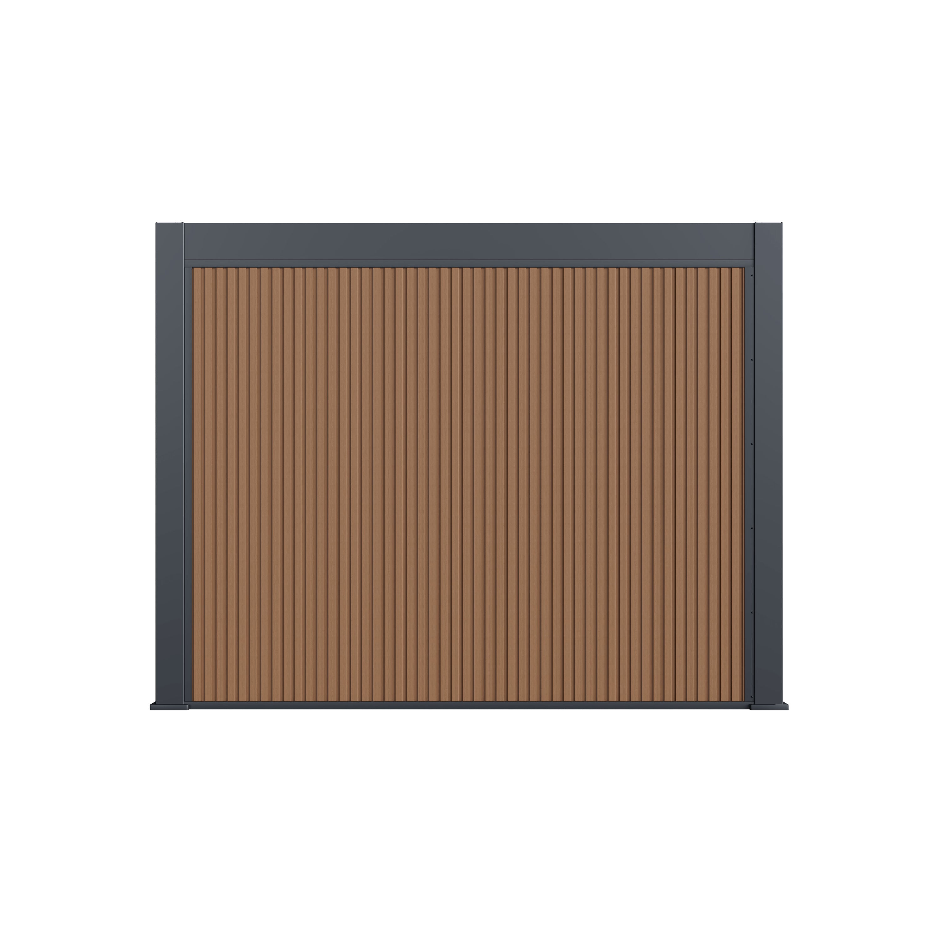 Orion composietwand antraciet/teak