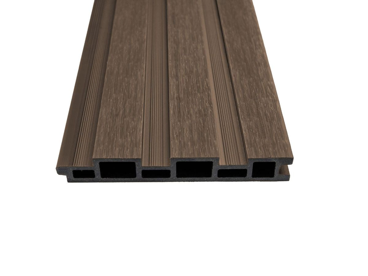 Orion composietwand antraciet/teak