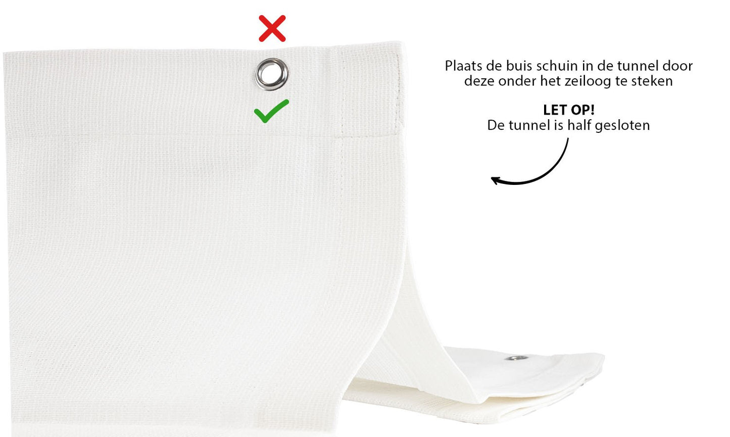 Harmonicadoek 2x3 incl. bevestigingsset