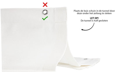 Harmonicadoek 2x3 incl. bevestigingsset