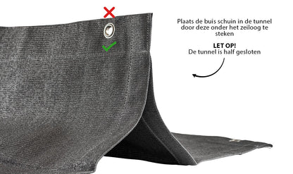 Harmonicadoek 2,9x3,0 incl. bevestigingsset