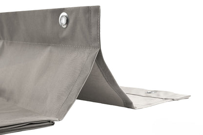 Waterdicht harmonicadoek 3,7x3,7 incl. bevestigingsset