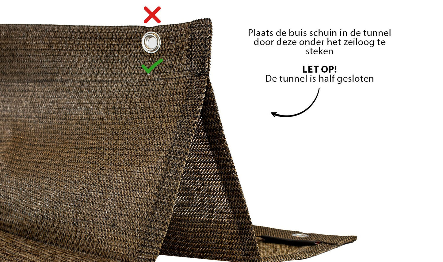 Harmonicadoek 2,9x3,0 incl. bevestigingsset