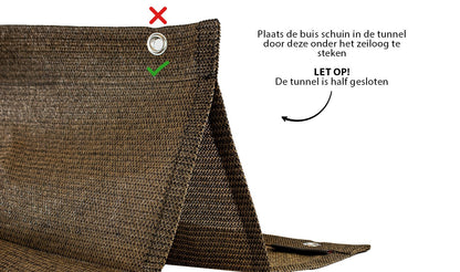 Harmonicadoek 2,9x3,0 incl. bevestigingsset