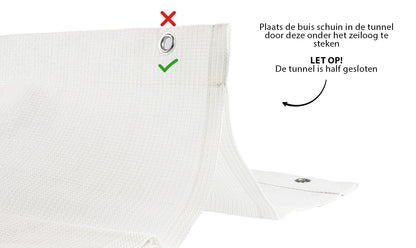 Harmonicadoek 2,9x3,0 incl. bevestigingsset