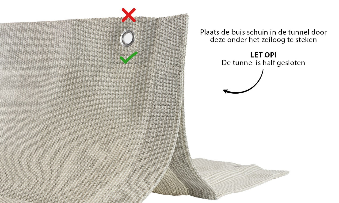 Harmonicadoek 2,9x3,0 incl. bevestigingsset