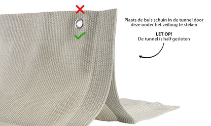 Harmonicadoek 2,9x3,0 incl. bevestigingsset