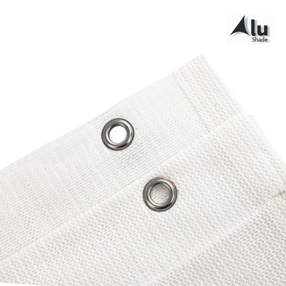 Detail van de ogen van een arctisch wit harmonicadoek