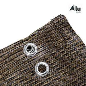 Detail van de ogen van een bruin harmonicadoek