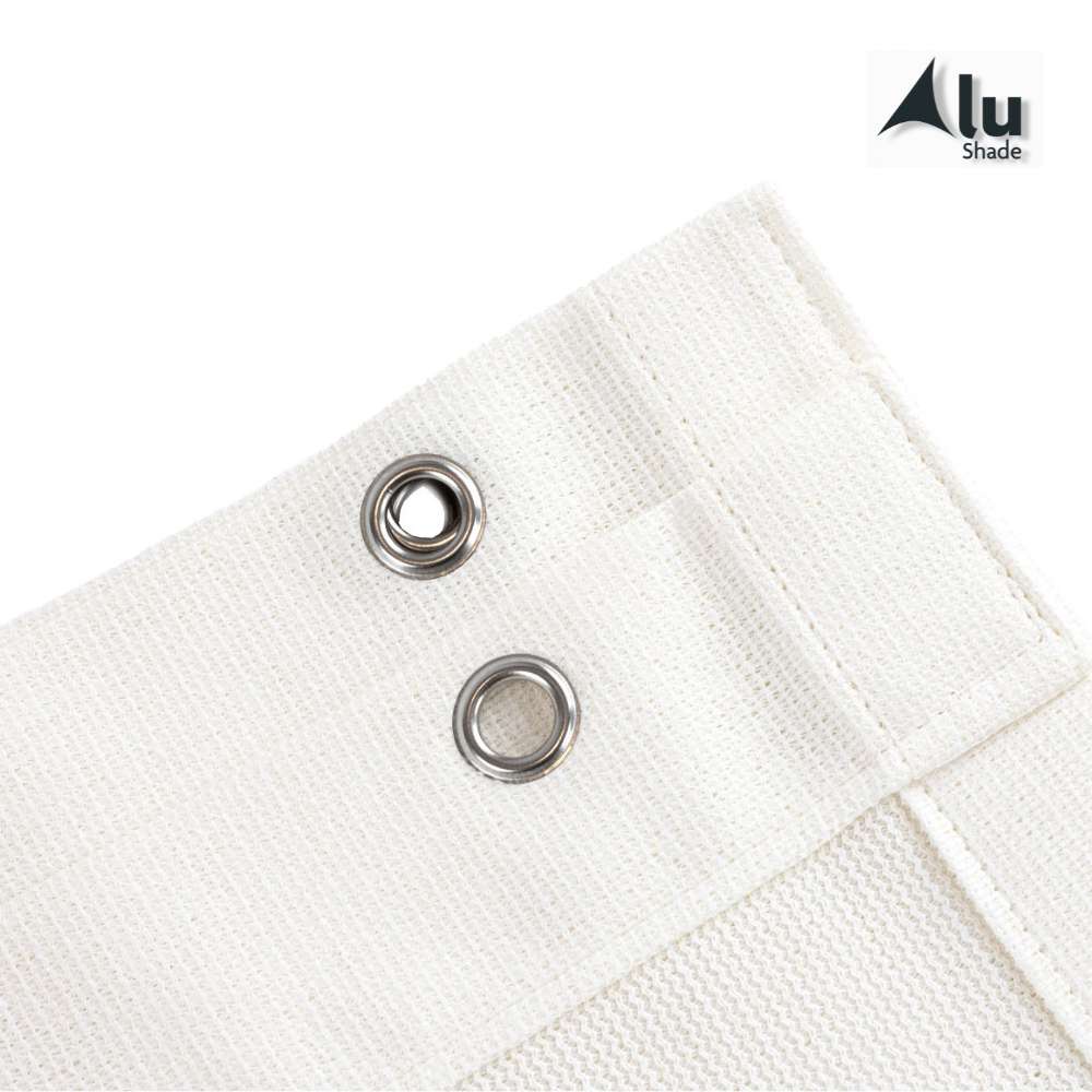 Detail van de ogen van een wit harmonicadoek