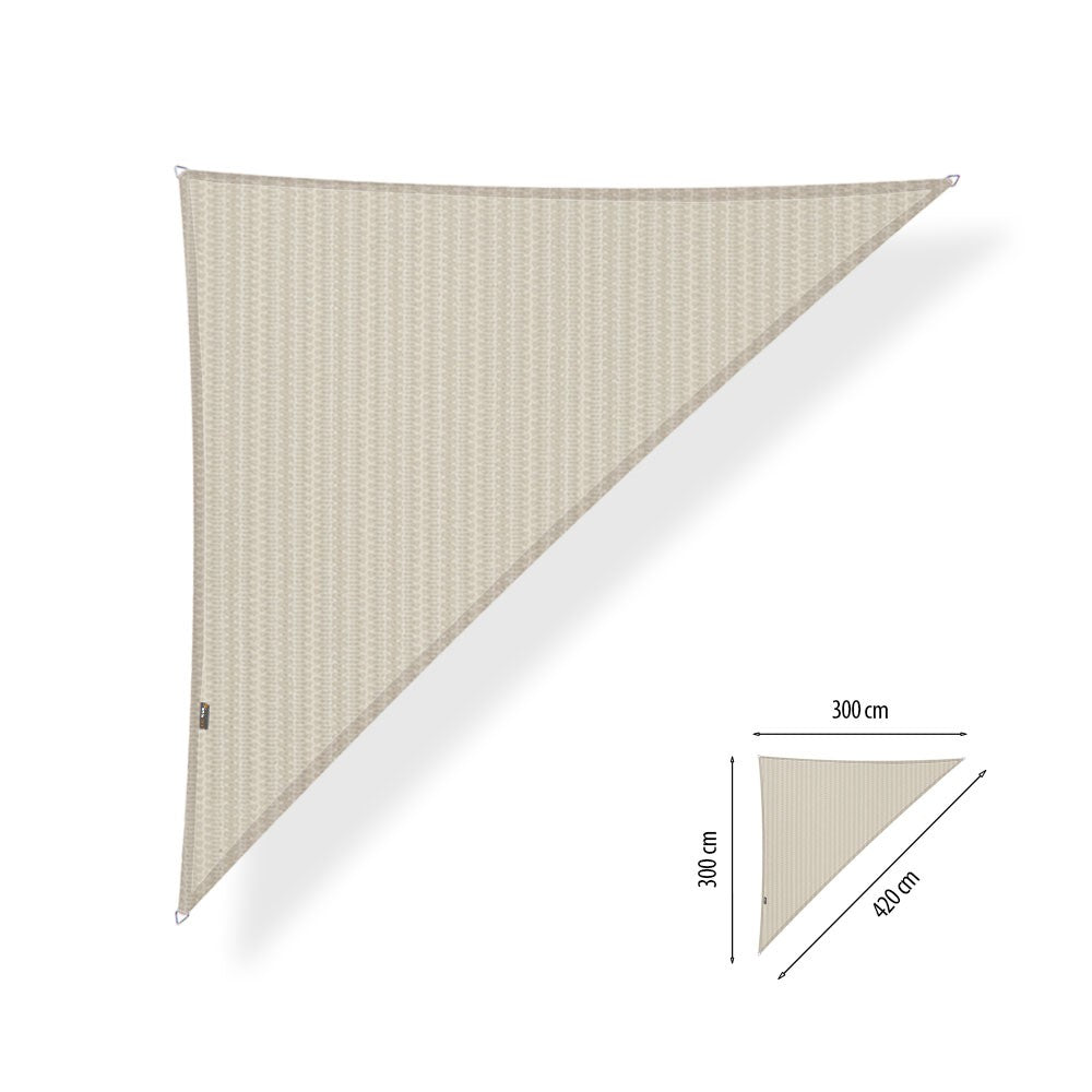 Schaduwdoek driehoek 90°, 3,0x3,0x4,2 meter