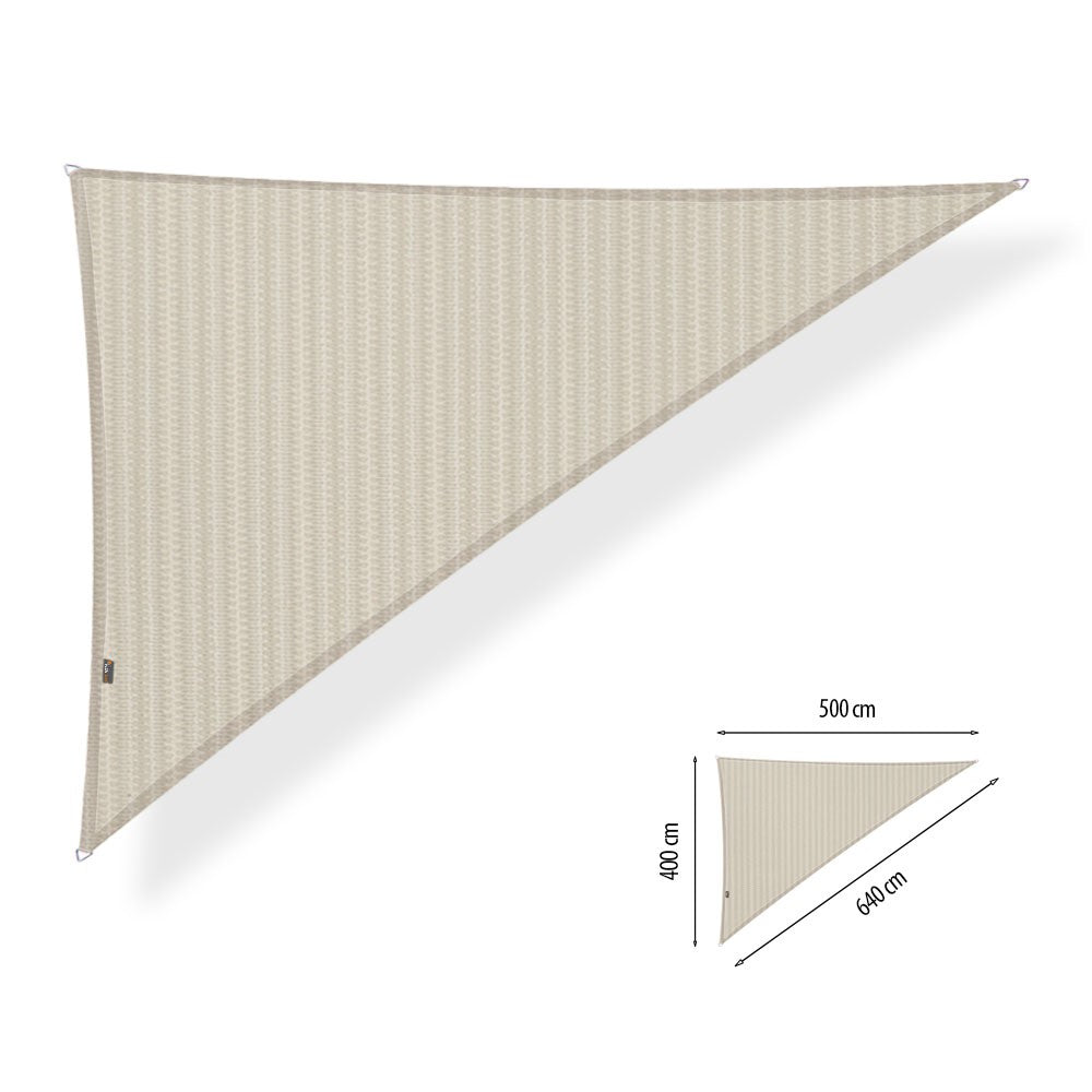 Schaduwdoek driehoek 90°, 4,0x5,0x6,4 meter