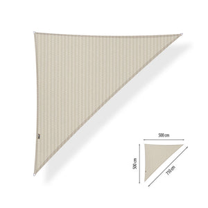 Schaduwdoek driehoek 5.0x5.0x7.1