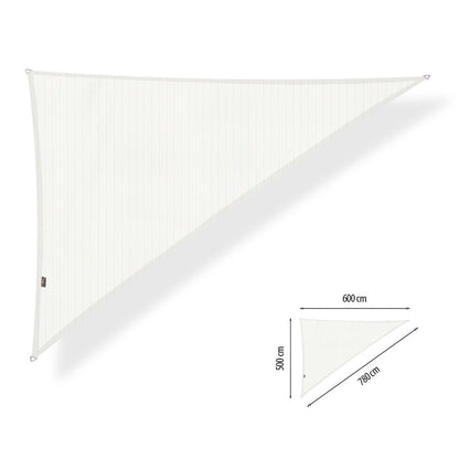 Schaduwdoek driehoek 90°, 5,0x6,0x7,8 meter