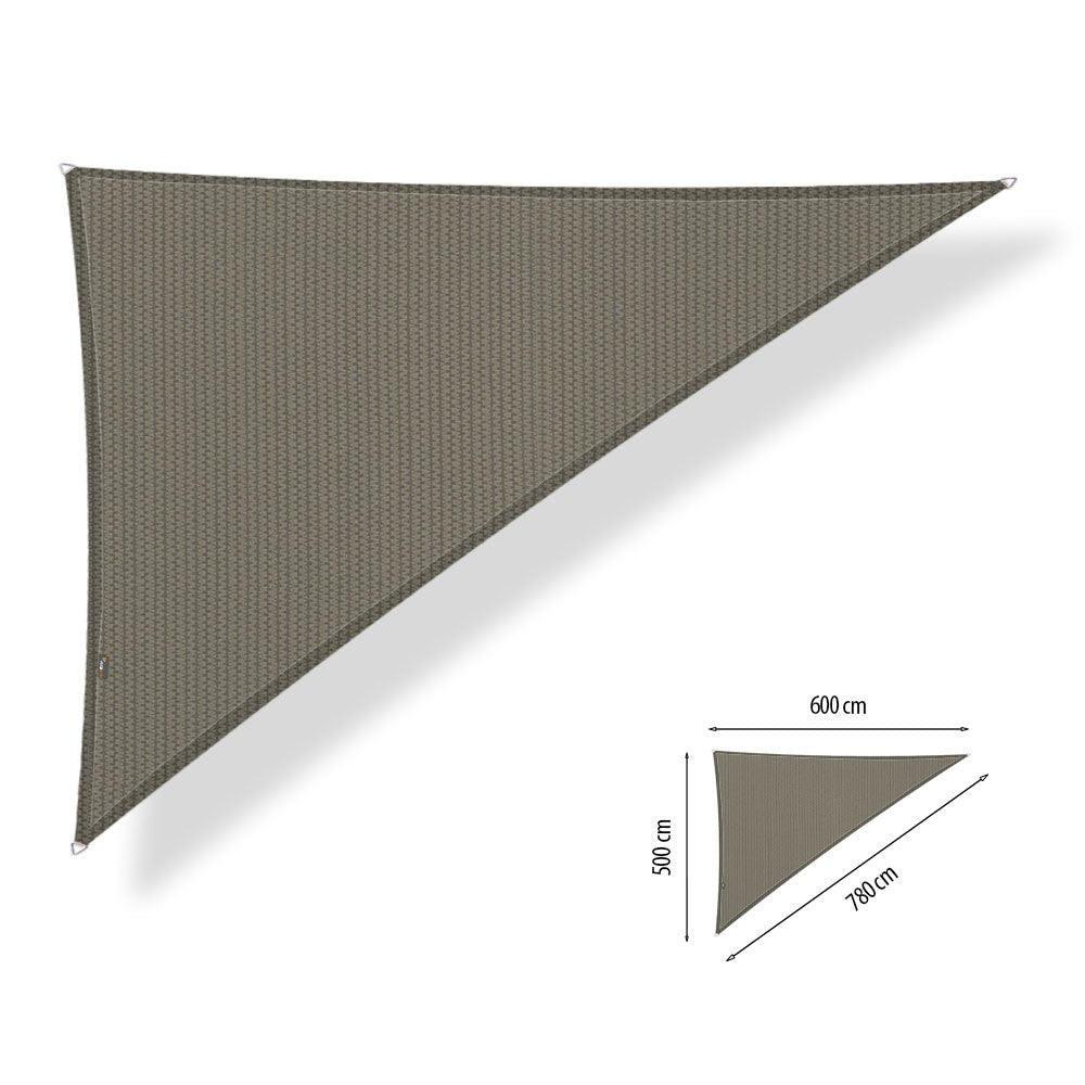 Shadow Comfort schaduwdoek driehoek 5.0x6.0x7.8 - Taupe