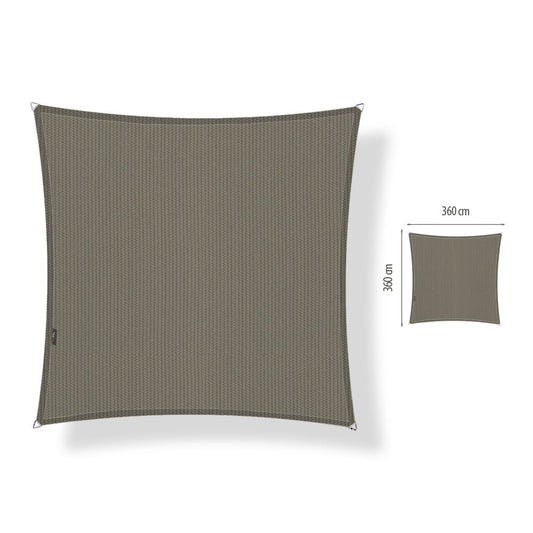 Schaduwdoek vierkant 3,6x3,6 meter
