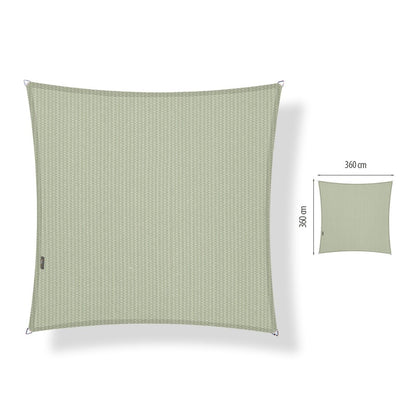 Schaduwdoek vierkant 3,6x3,6 meter