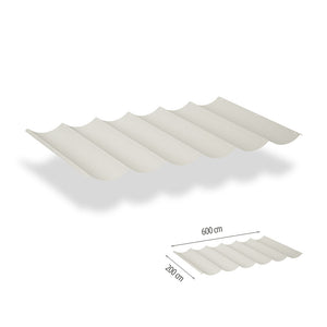 Harmonicadoek 2x6 incl. bevestigingsset