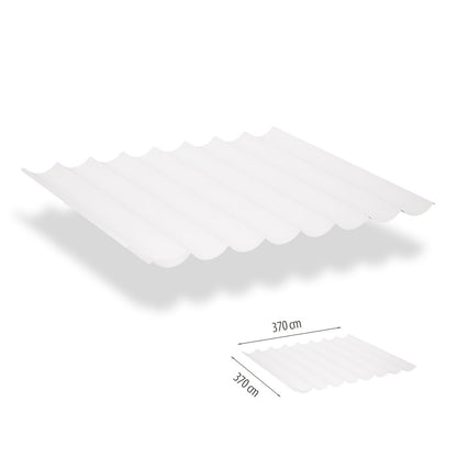 Harmonicadoek 3,7x3,7 incl. bevestigingsset