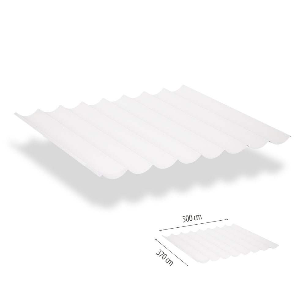 Shadow Comfort harmonicadoek 3.7x5.0 incl. bevestigingsset - Wit