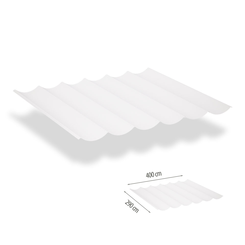Shadow Comfort harmonicadoek 2.9x4.0 incl. bevestigingsset - Wit