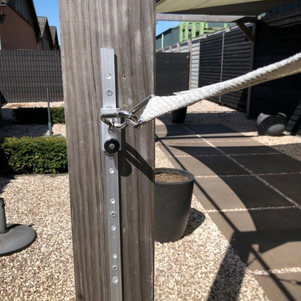 Hoogte versteller schaduwdoek