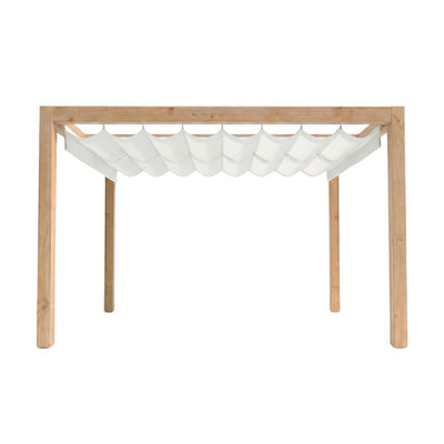 Pergola met harmonicadoek