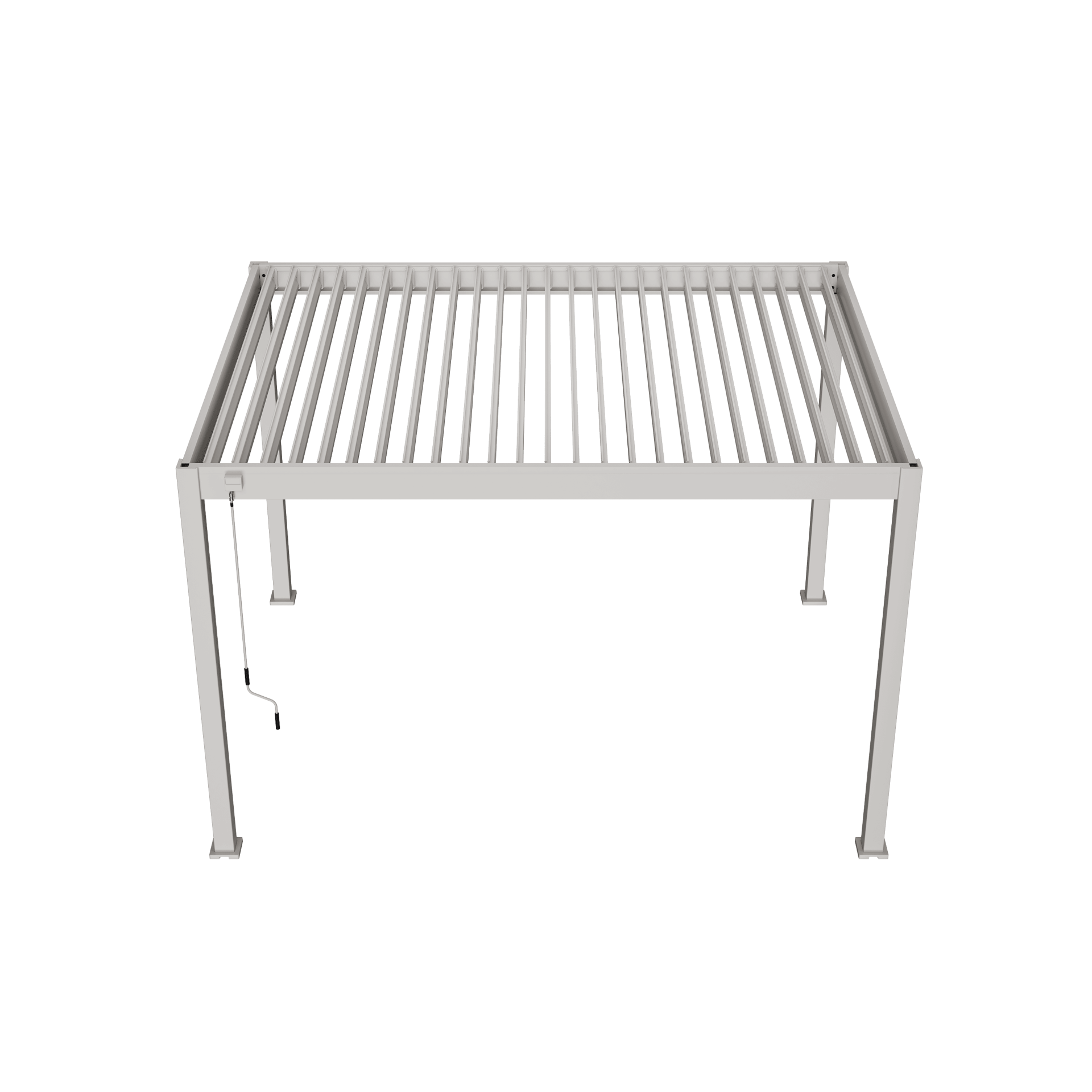 Orion Comfort Sand 300x400 bovenaanzicht met  open lamellen op witte achtergrond