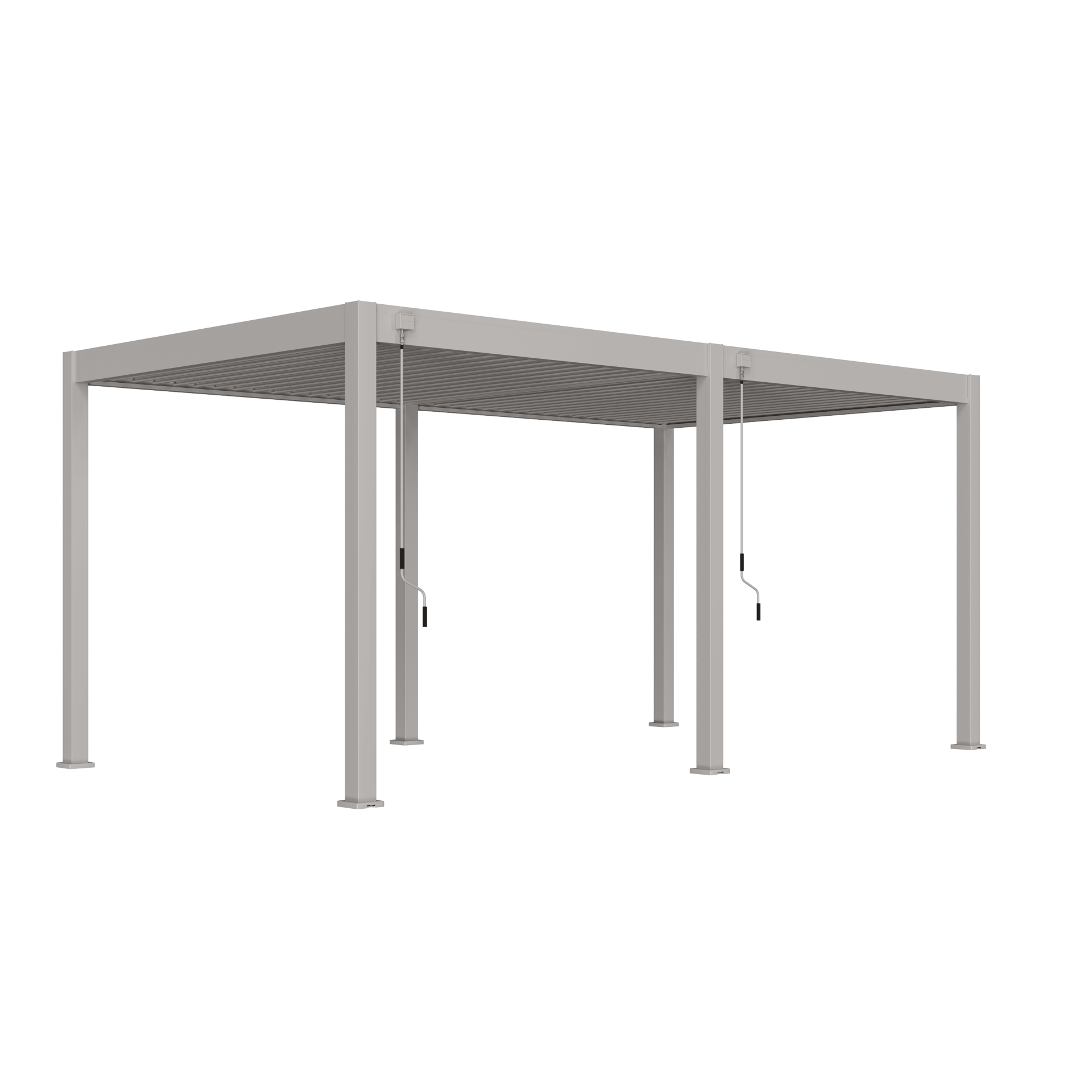 Orion 300 x 530 overkapping sand  vanuit schuine hoek met witte achtergrond