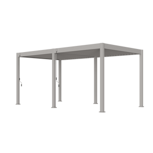 Orion Comfort 300 x 530 overkapping sand vanuit schuine hoek met witte achtergrond
