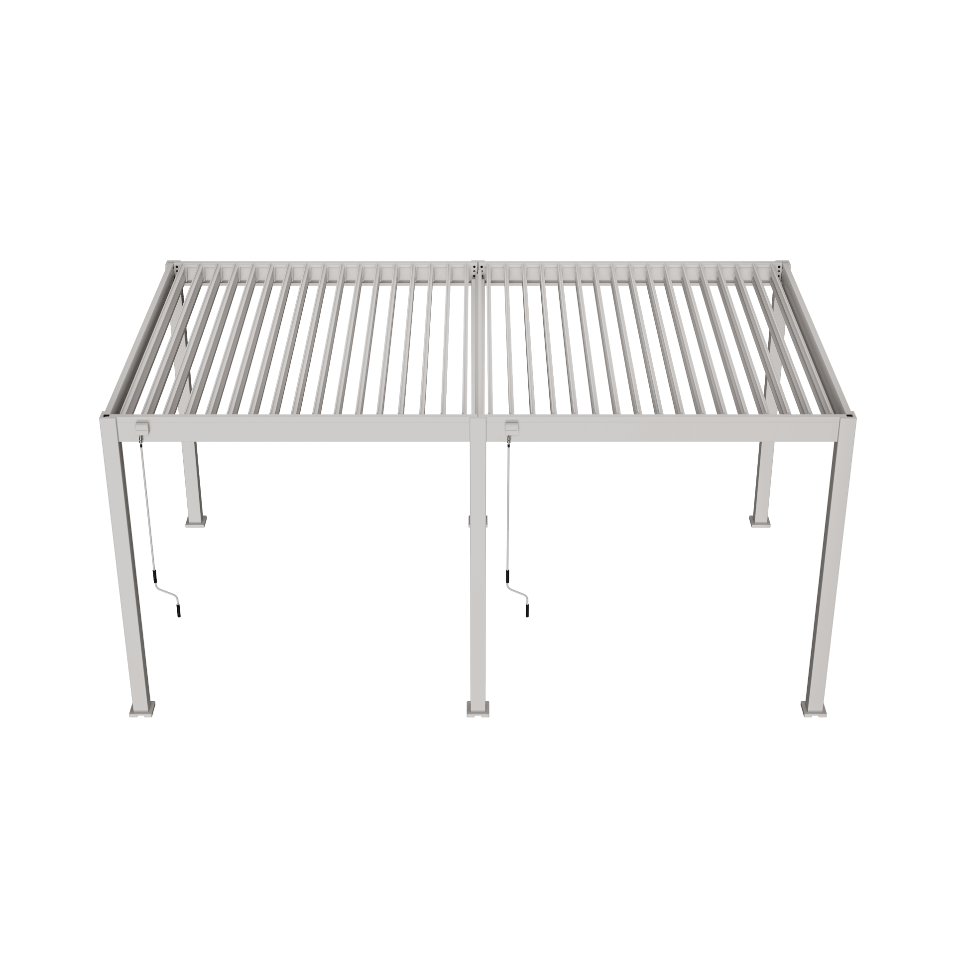 Orion 300 x 530 overkapping sand  bovenaanzicht met witte achtergrond