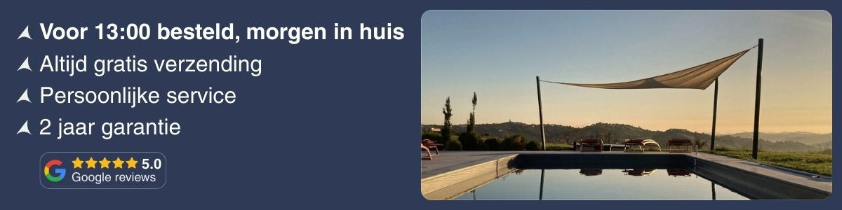 Schaduwdoek driehoek met voordelen