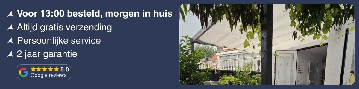 Waterdicht harmonicadoek met voordelen