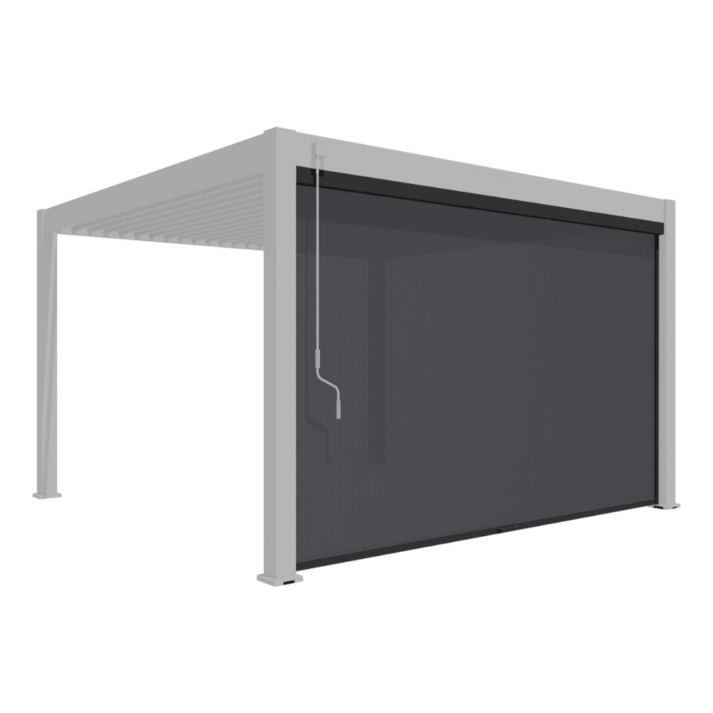 Windscherm overkapping, antraciet