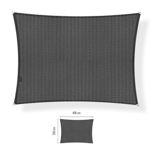 Waterdicht schaduwdoek rechthoek 3x4