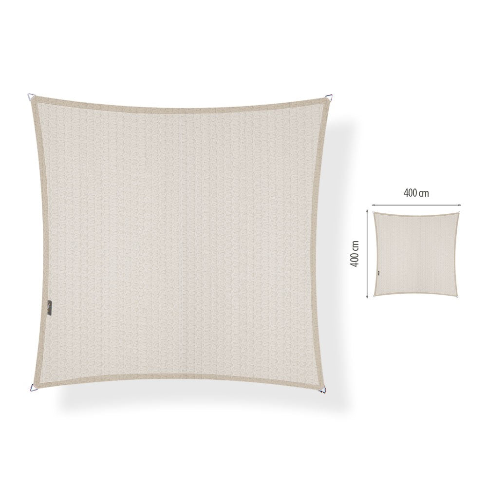 Waterdicht schaduwdoek vierkant 4x4