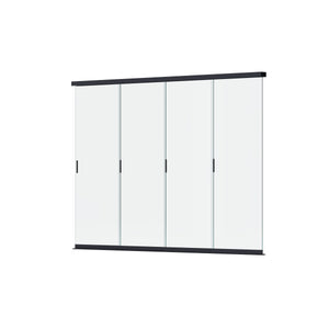 Orion glazen wand 360 cm antraciet voor lamellen overkapping