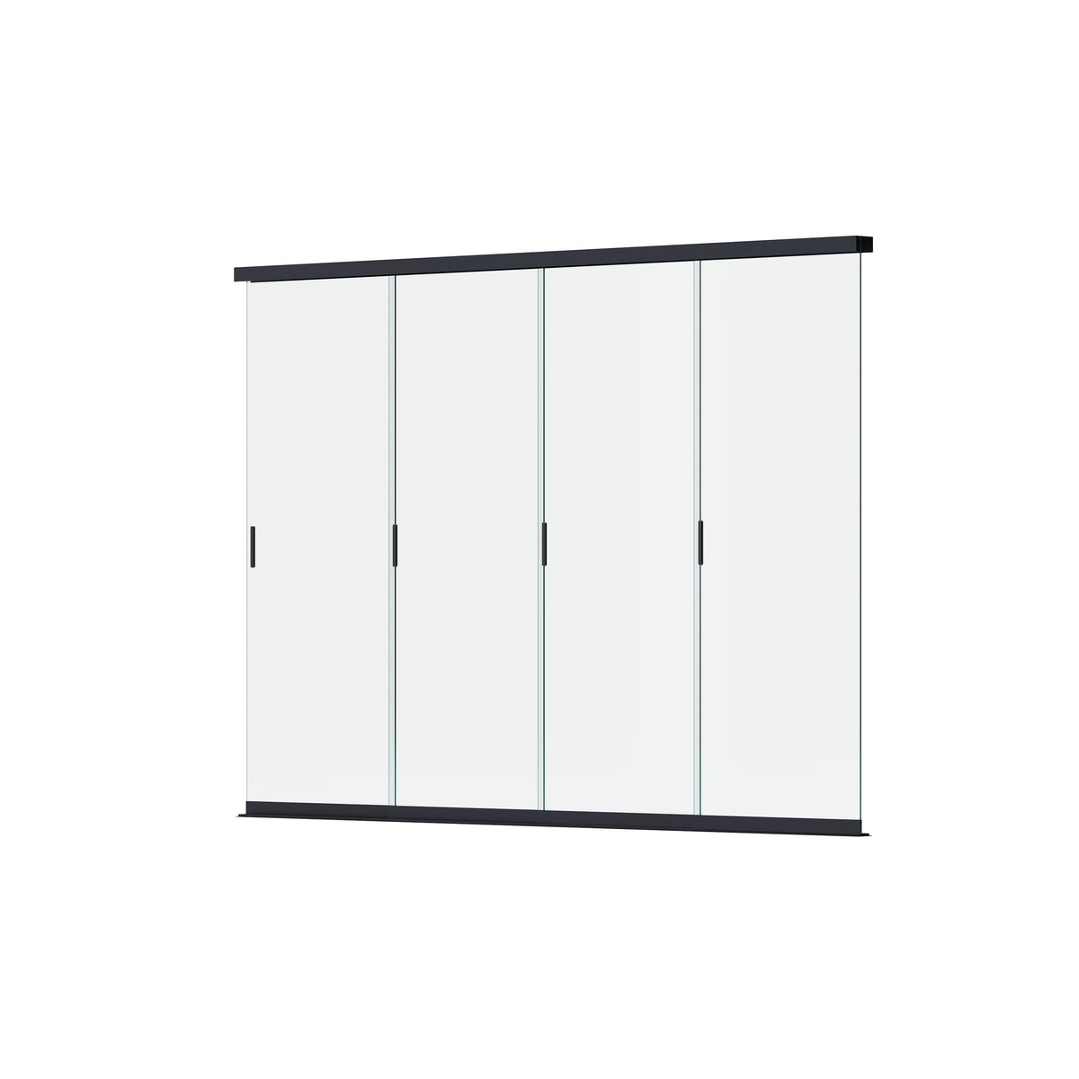 Orion glazen wand 360 cm antraciet voor lamellen overkapping