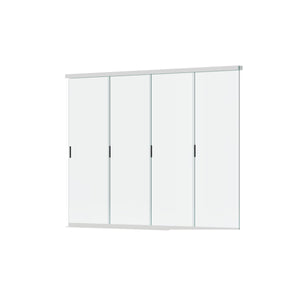 Orion glazen wand 360 cm wit voor lamellen overkapping
