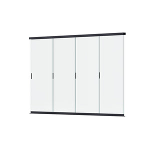 Orion glazen wand 400 cm antraciet voor lamellen overkapping